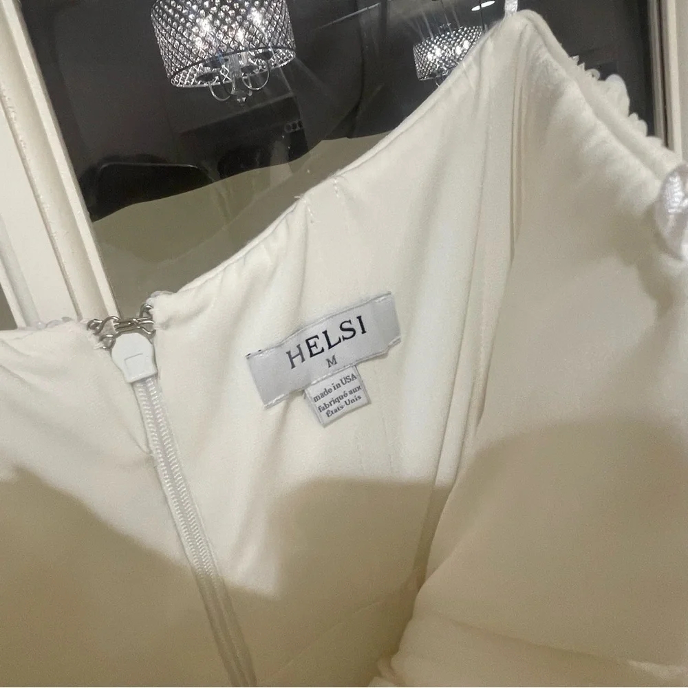 Helsi Serena Elegant White Strapless Dress - Picture 8 of 11